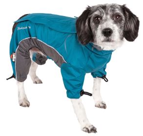 Helios Blizzard Full-Bodied Adjustable and 3M Reflective Dog Jacket (Color (DH): Blue, Size (DH): Small (DH))