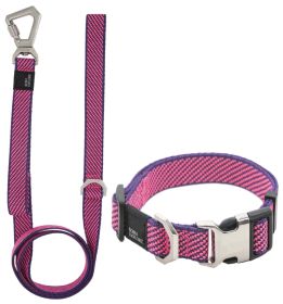 Pet Life 'Escapade' Outdoor Series 2-in-1 Convertible Dog Leash and Collar (Color: Pink, Size: large)