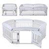 Pet Playpen Foldable Gate for Dogs Heavy Plastic Puppy Exercise Pen with Door Portable Indoor Outdoor Small Pets Fence Puppies Folding Cage 4 Panels M