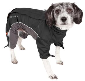 Helios Blizzard Full-Bodied Adjustable and 3M Reflective Dog Jacket (Color (DH): Black, Size (DH): Medium (DH))