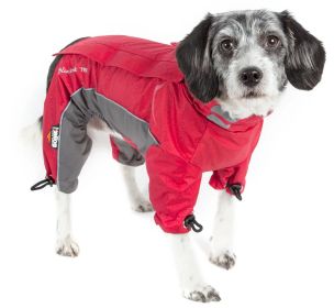 Helios Blizzard Full-Bodied Adjustable and 3M Reflective Dog Jacket (Color (DH): Red, Size (DH): Large (DH))